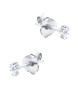 Beautiful CZ Crystal Silver Stud Earring STS-6239